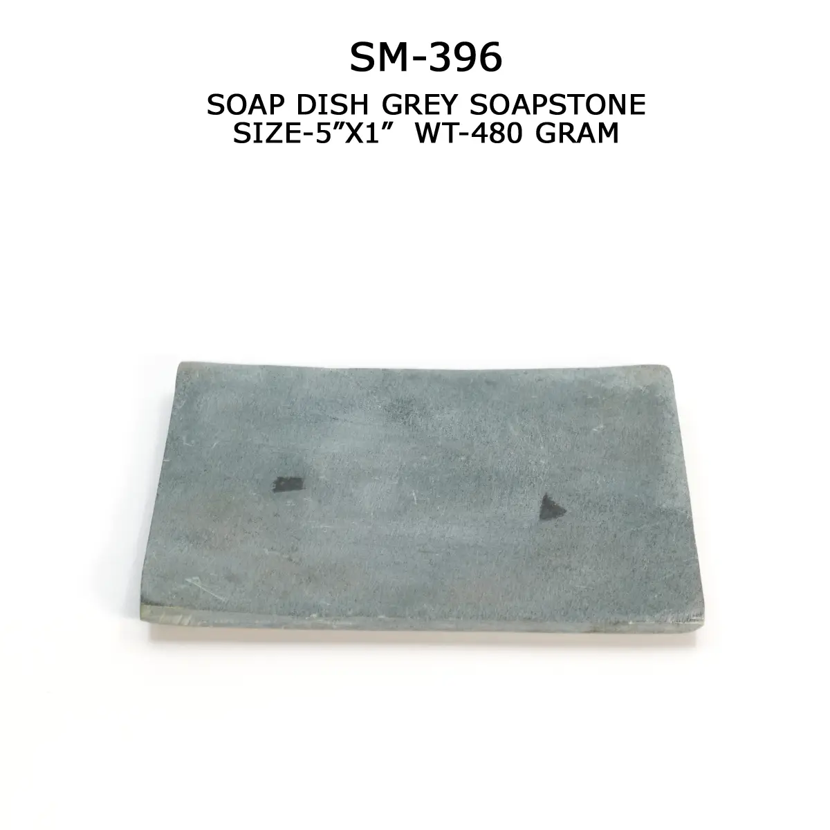 SOAPDISH GREY SOAP STONE